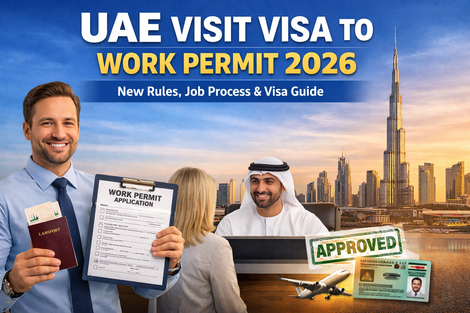 UAE Visit Visa to Work Permit Guide 2026 – Complete Process